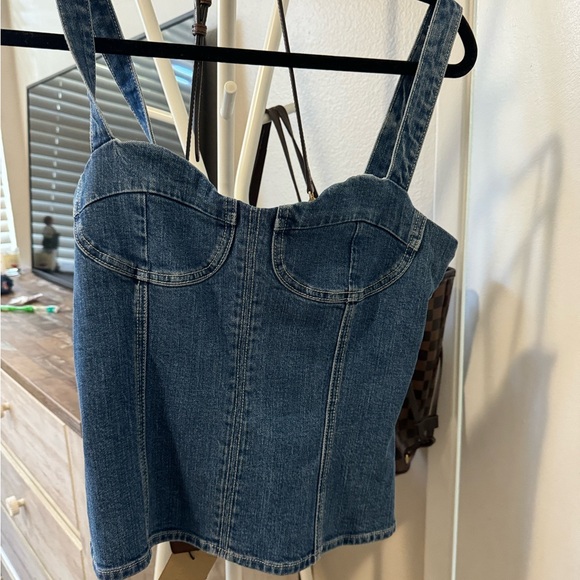 7 For All Mankind Tops - Denim buster corset 7 for all mankind